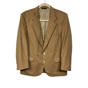 Burberry Vintage Mens Cashmere Tan Sport Coat 46R or 48R